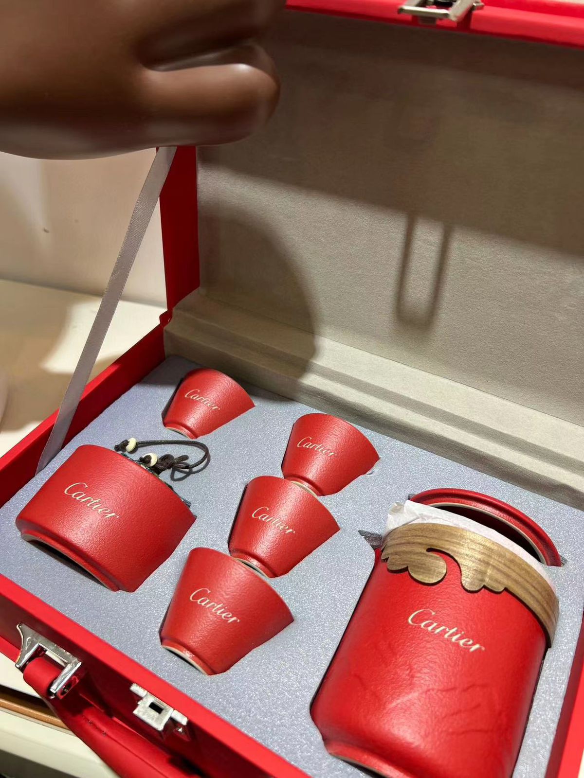 Cartier Turkish or Espresso coffee set of seven pieces for four people